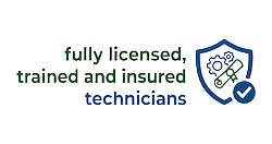 Fully licensed, trained, and insured technicians